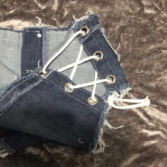 COPY - Micro daisy dukes denim shorts size large exotic dance beach cosplay jan… - Picture 3 of 4